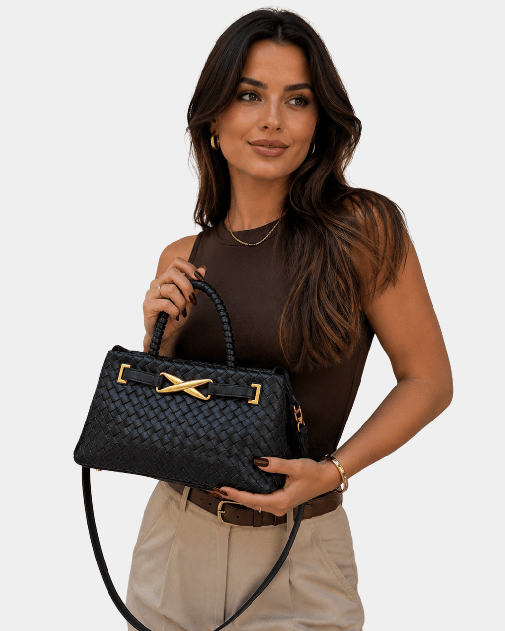 Bolsa Feminina Verona Trançada Premium