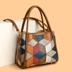 Bolsa Tote Bianca com Estampa Geométric