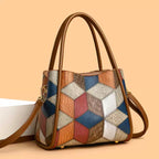 Bolsa Tote Bianca com Estampa Geométric