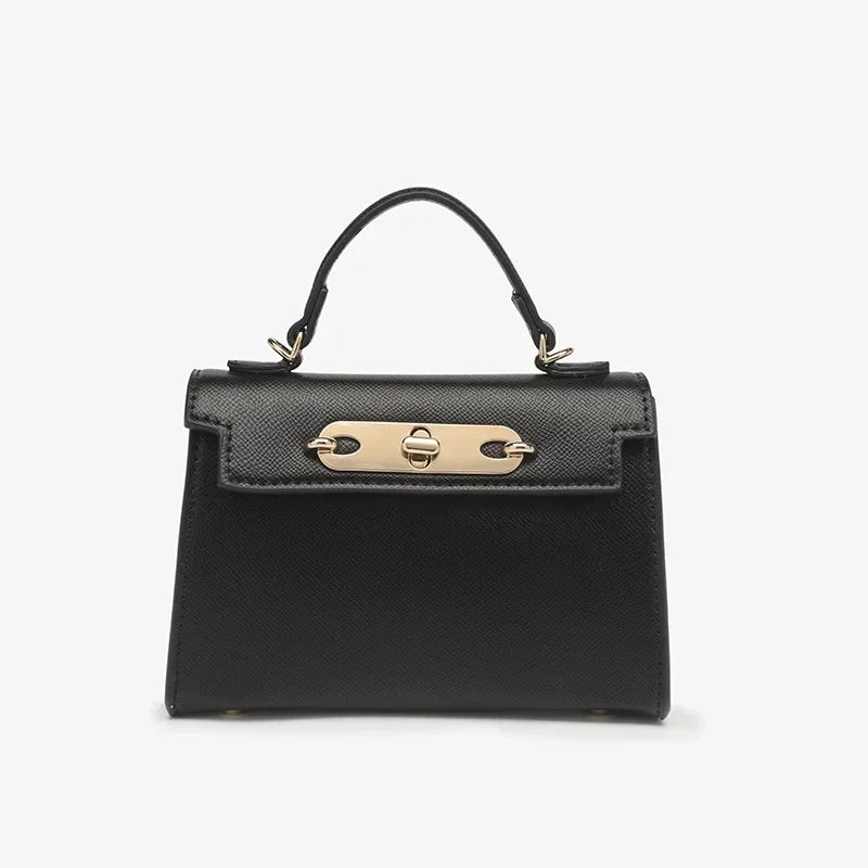 Bolsa de couro Hyde com alça de corrente
