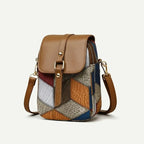 Mini Bolsa Crossbody com Estampa Geométrica