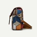 Mini Bolsa Crossbody com Estampa Geométrica