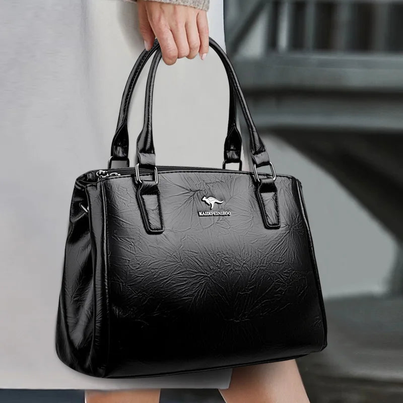 Bolsa Tote de Couro Andreza - Lançamento 2026
