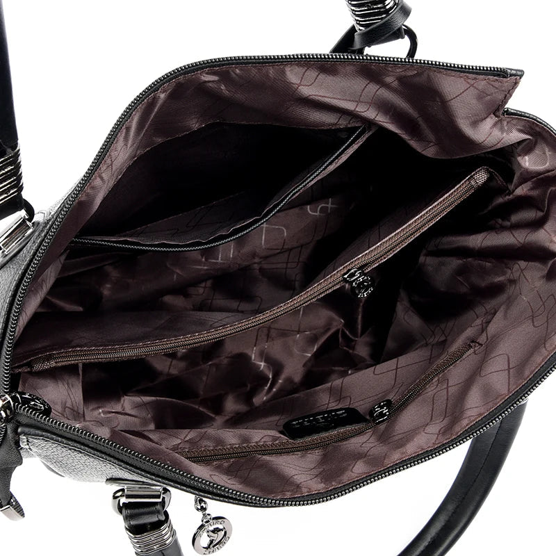 Bolsa tote de couro macio