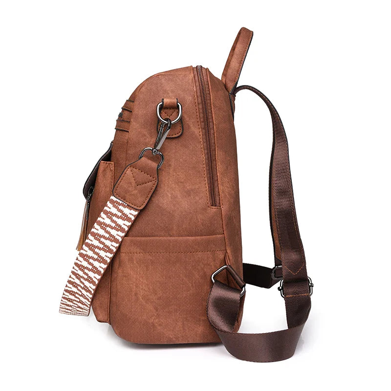 Mochila Sandy Vintage Couro, Nova Coleção 2026