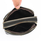 Bolsa compacta de couro Lucy