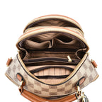 Mochila Vick com divisórias de couro
