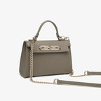 Bolsa de couro Hyde com alça de corrente