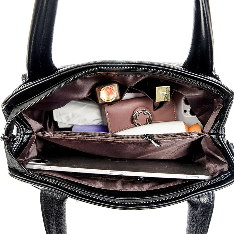 Bolsa tote de couro Sandra Mares