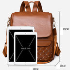 Mochila feminina de couro Fox