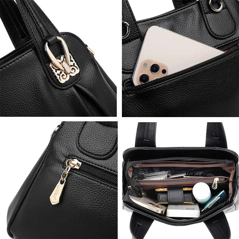 Bolsa tote de couro Ladi