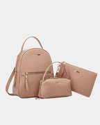 Kit mochila de couro Amanda Salles