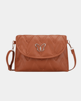 Bolsa acolchoada de couro Helen