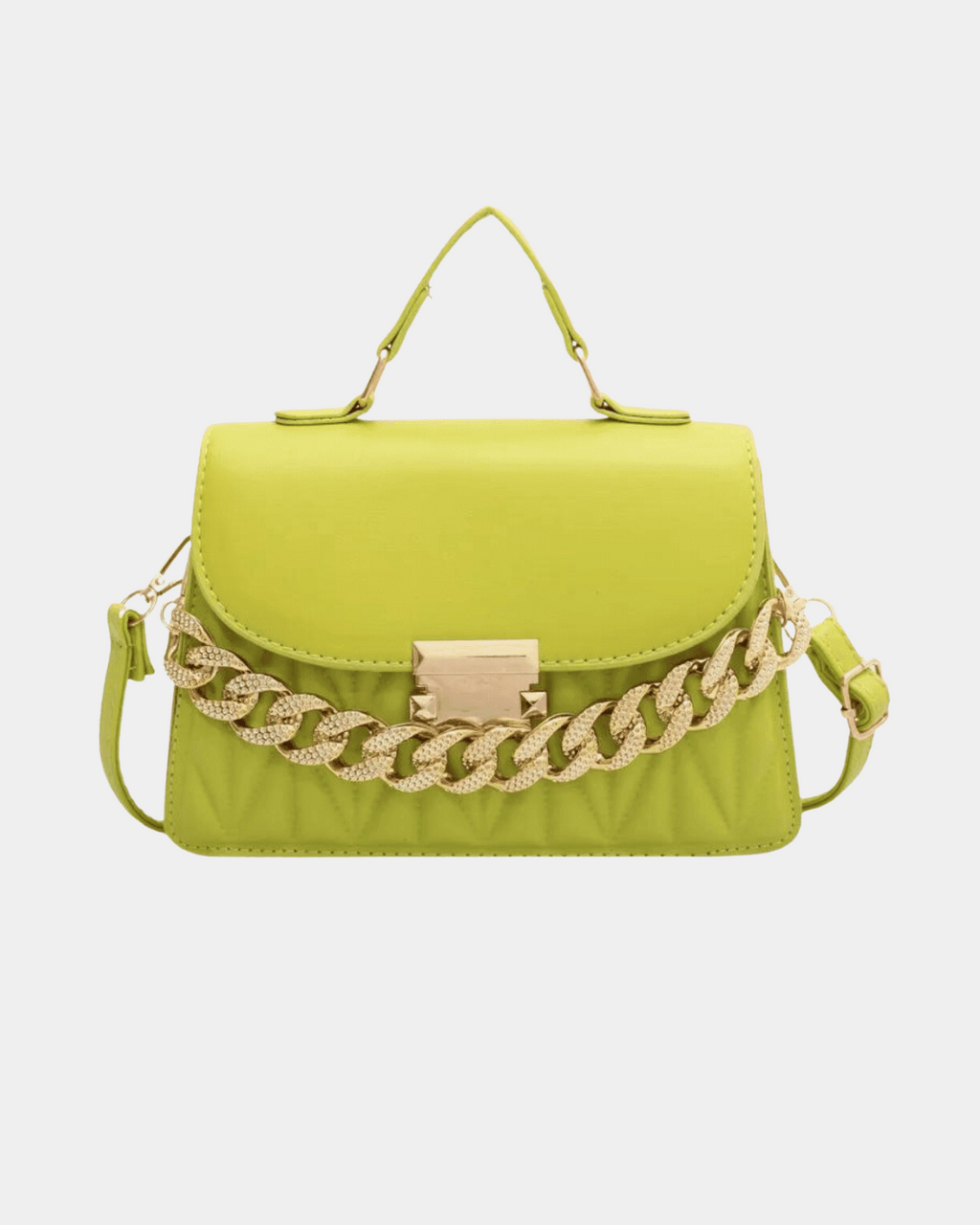Bolsa Mara com corrente grossa de couro