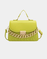 Bolsa Mara com corrente grossa de couro