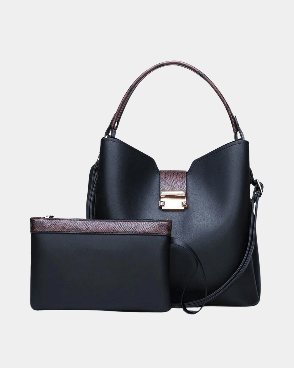 Bolsa de couro Vivian Premium + carteira grátis