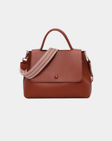 Bolsa elegante em couro genuíno