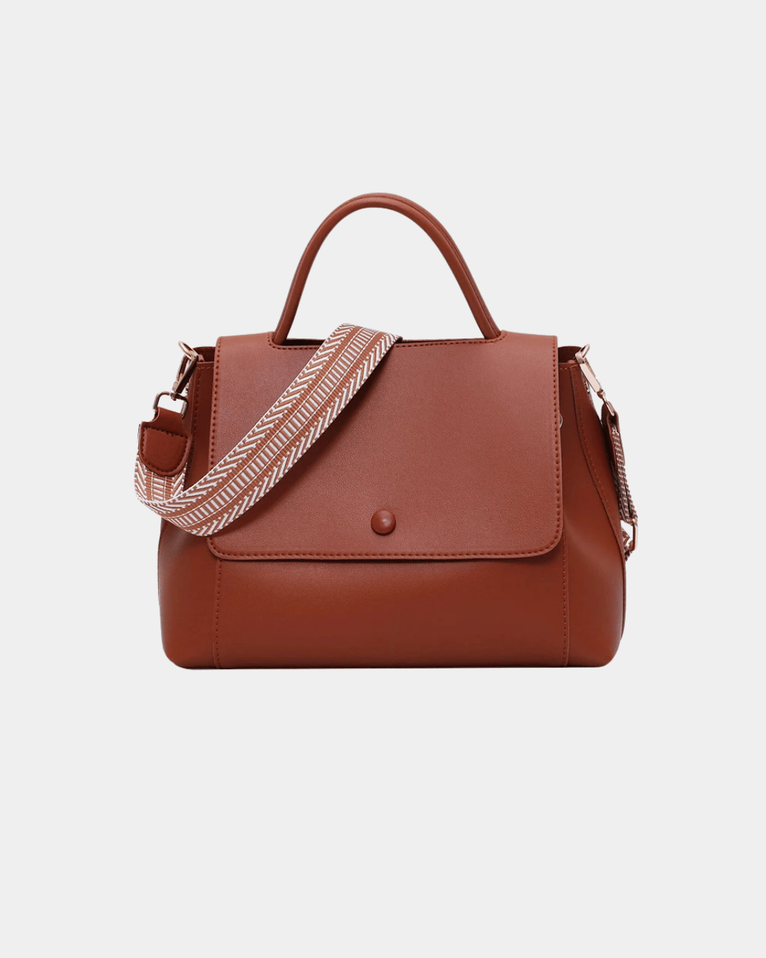 Bolsa elegante em couro genuíno