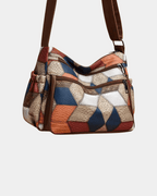 Bolsa transversal com estampa geométric
