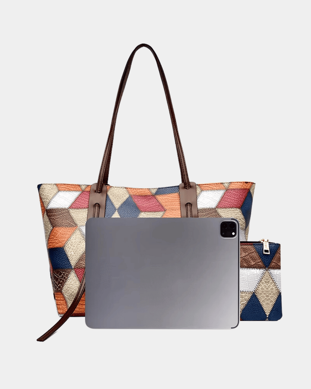 Bolsa havaiana com estampa geométrica