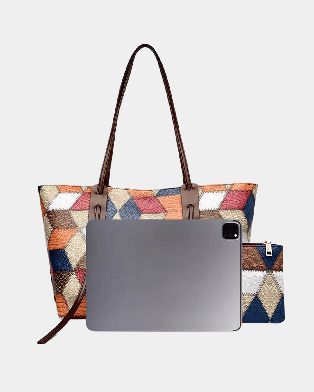 Bolsa havaiana com estampa geométrica
