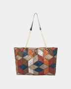 Bolsa Suzi com estampa geométrica