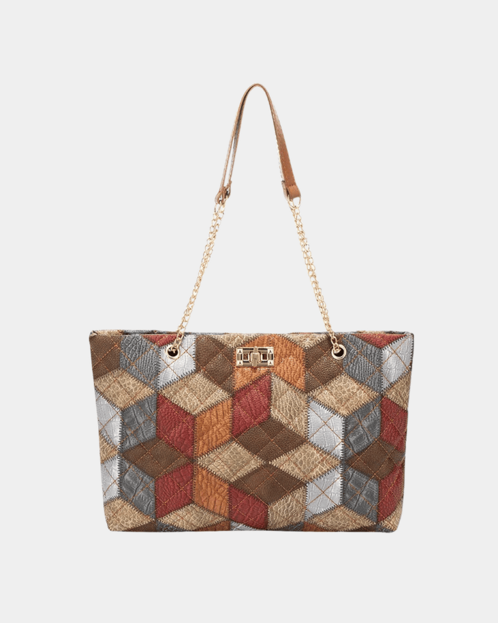 Bolsa Suzi com estampa geométrica