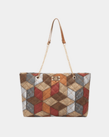 Bolsa Suzi com estampa geométrica