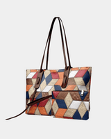 Bolsa havaiana com estampa geométrica