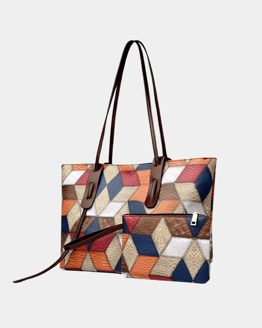Bolsa havaiana com estampa geométrica