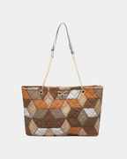 Bolsa Suzi com estampa geométrica