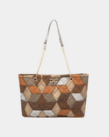 Bolsa Suzi com estampa geométrica