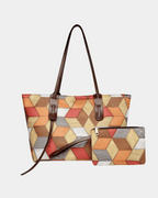 Bolsa havaiana com estampa geométrica