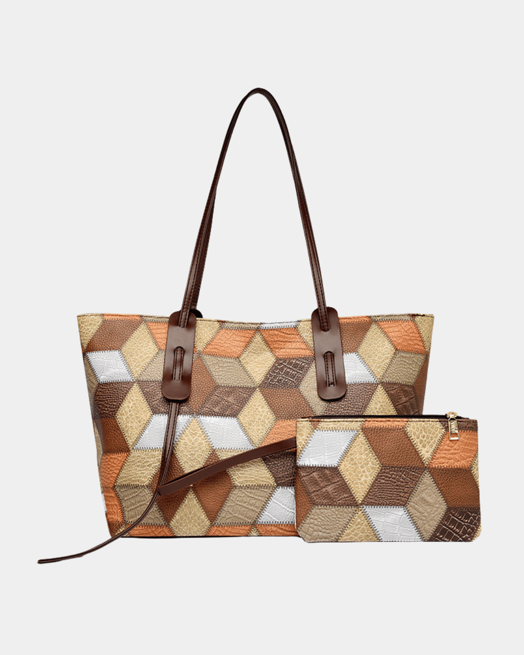 Bolsa havaiana com estampa geométrica
