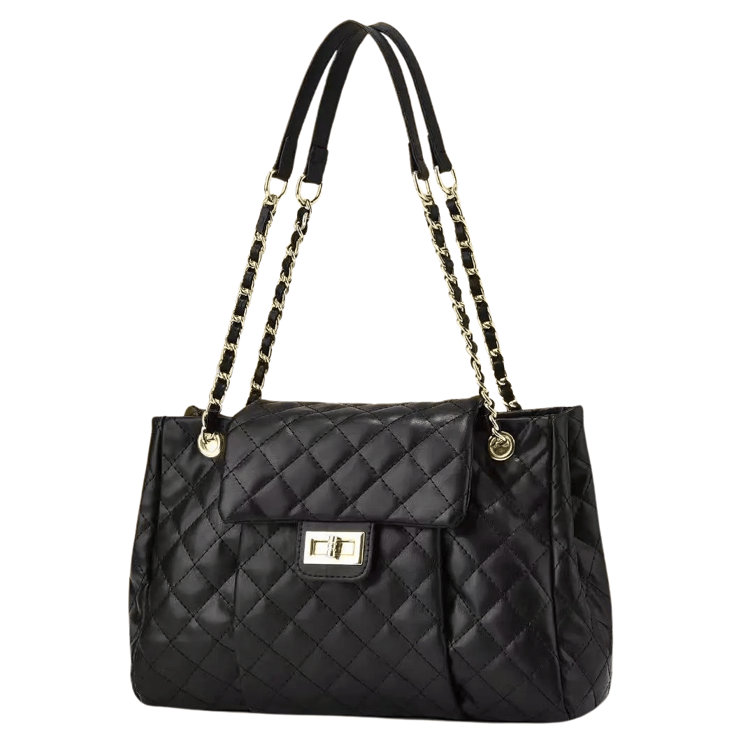 Bolsa de couro acolchoada belga