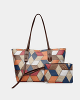 Bolsa havaiana com estampa geométrica
