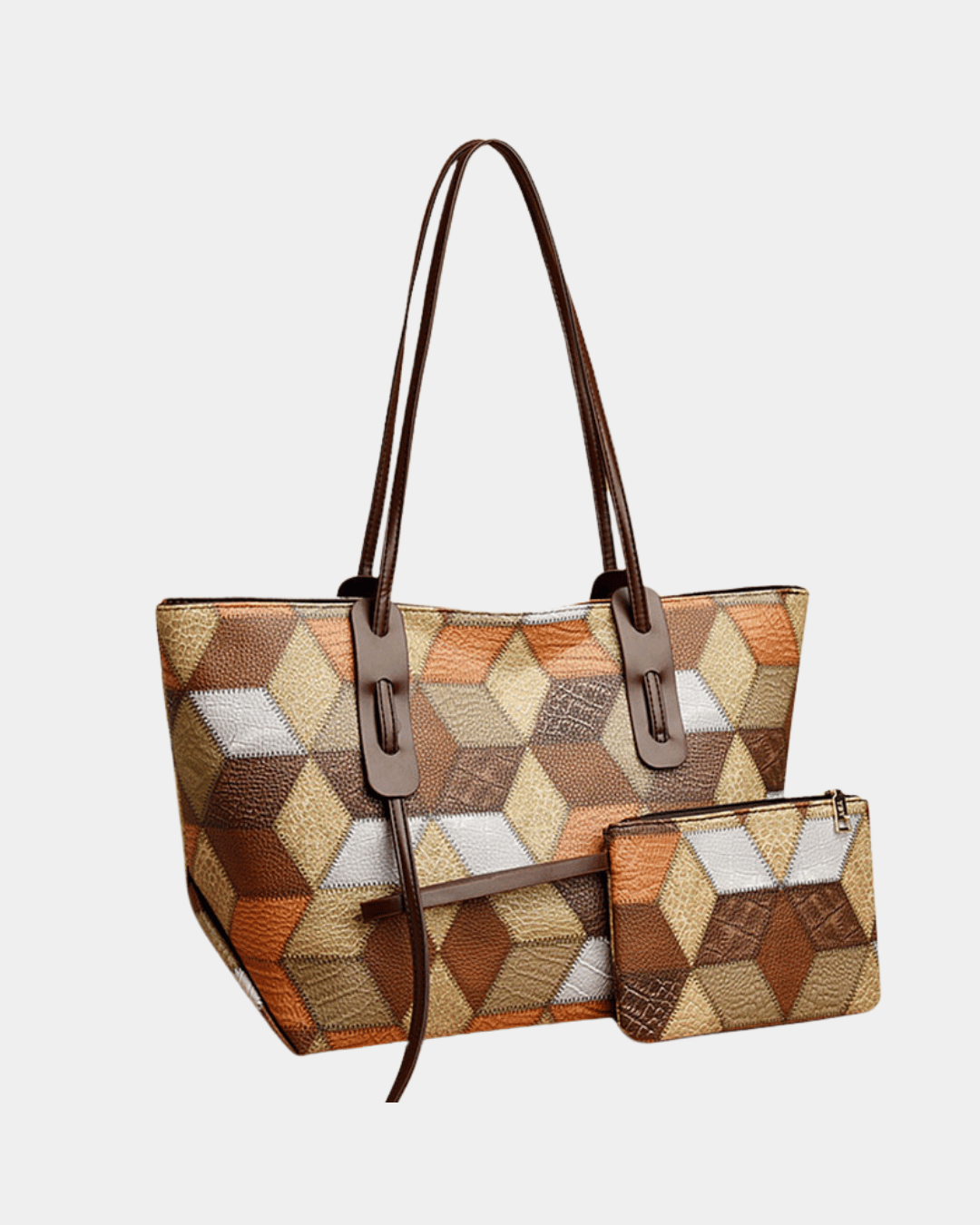 Bolsa havaiana com estampa geométrica